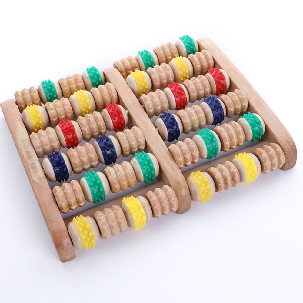 Wooden foot massager