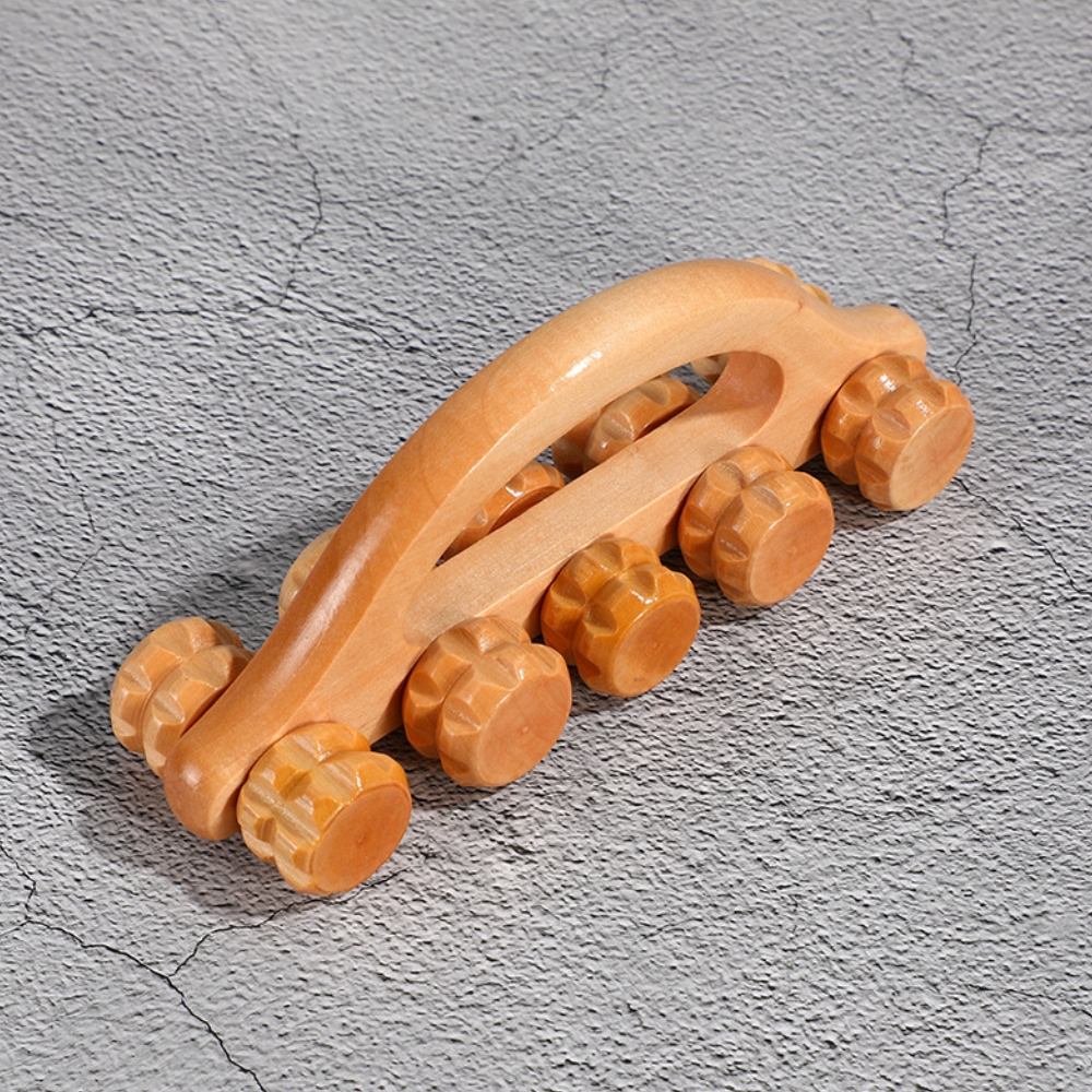 Wooden foot massage