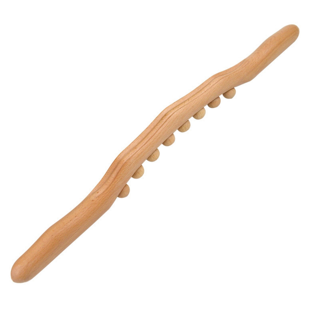 Woode scraping stick for massage